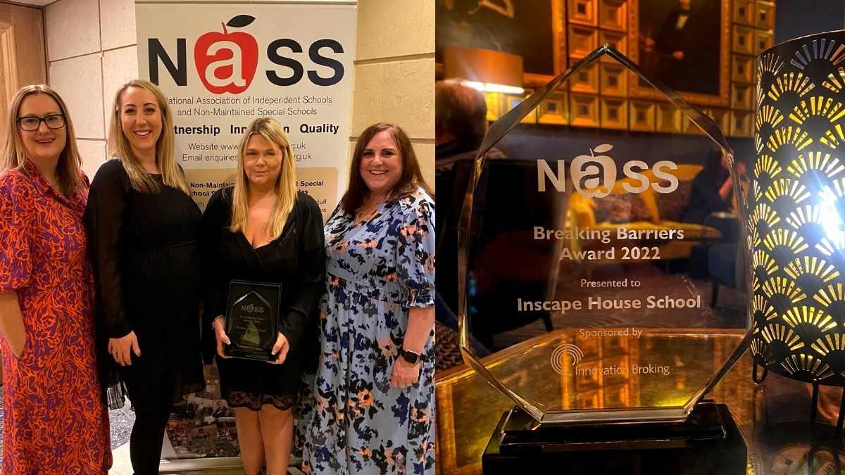 Inscape House School wins NASS Breaking Barriers Award
