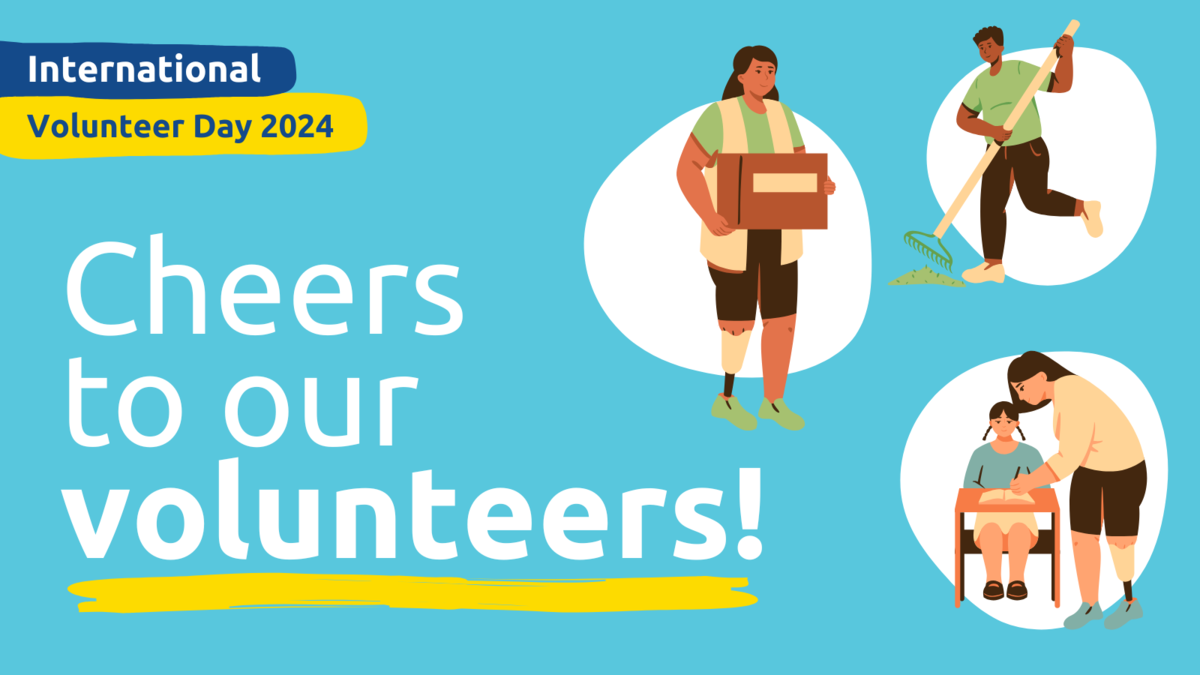 Celebrating our phenomenal volunteers this International Volunteer Day 2024