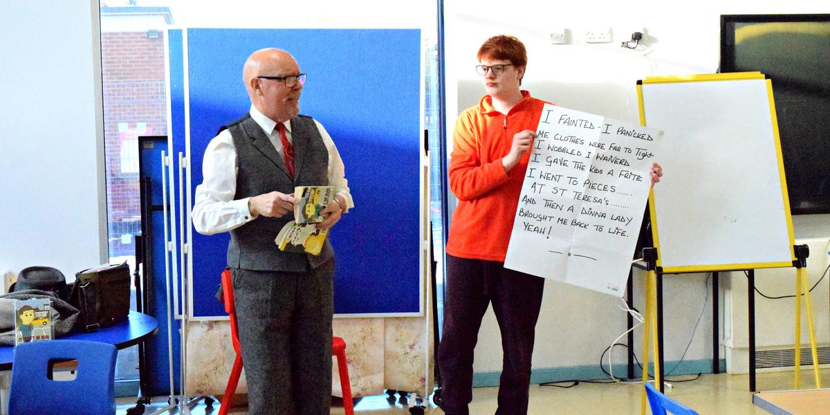Author Terry Caffrey visits the Together Trust to inspire future writers