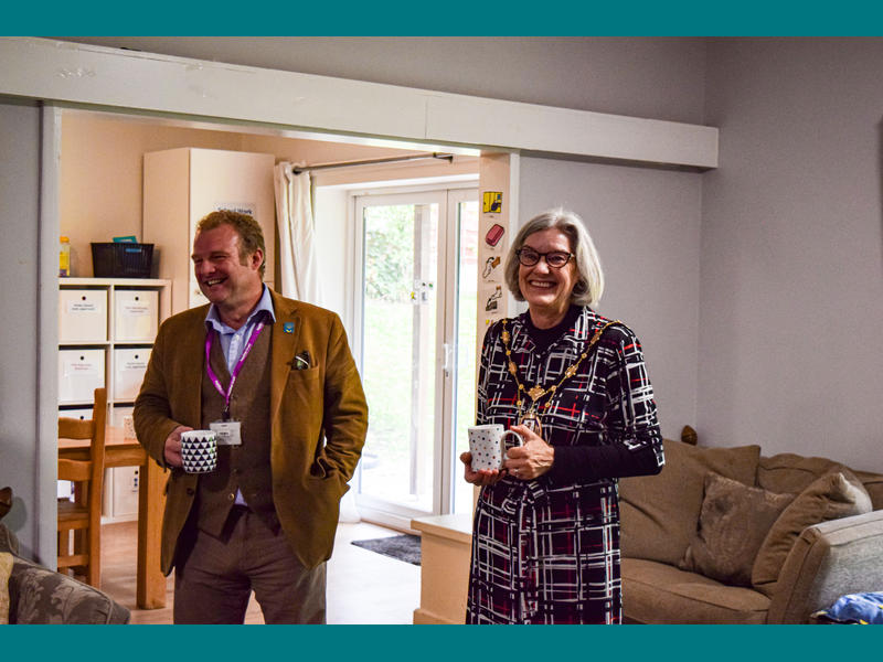 Gina Reynolds, deputy lord mayor and Giles Gaddum, trustee 