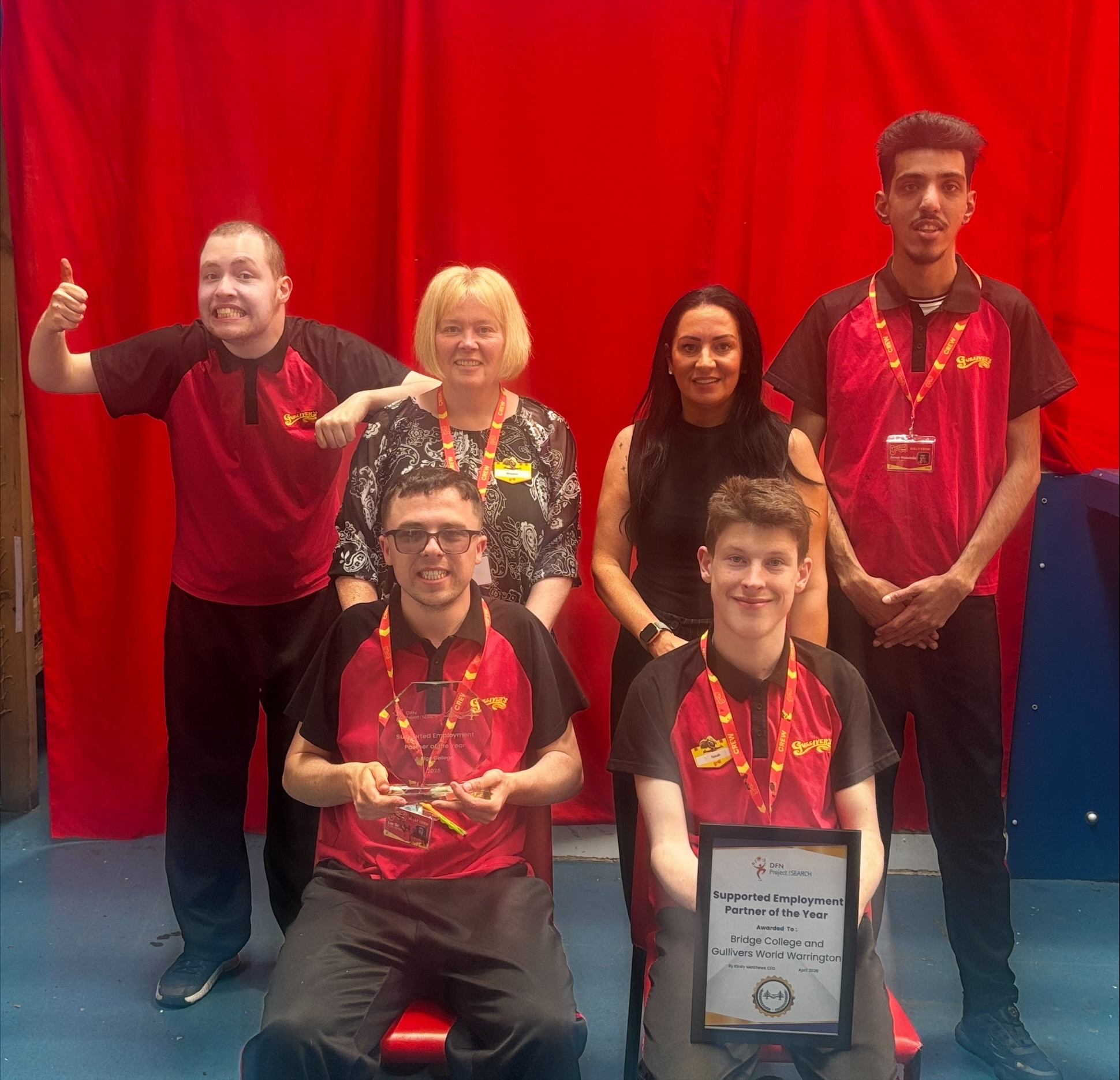 Bridge College wins national award for Supported Internship Program with Gulliver’s World