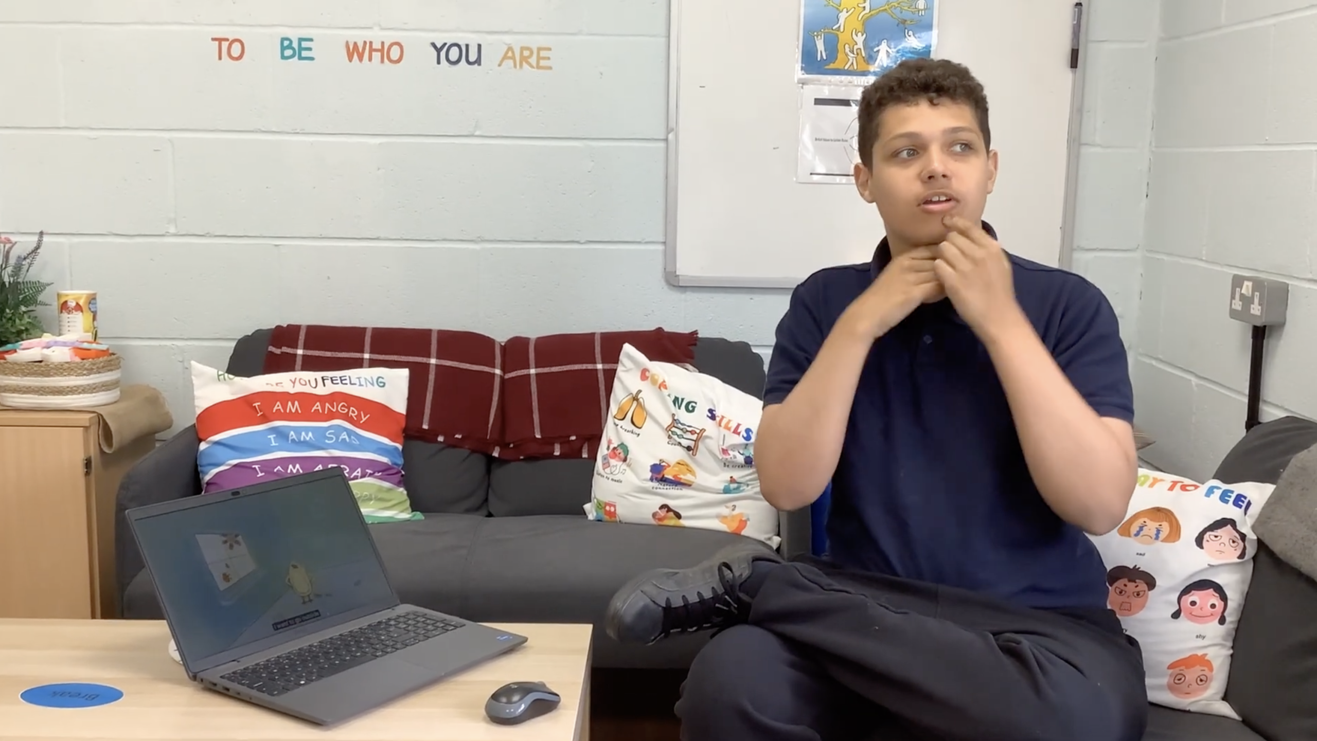 Inscape House School student showcases Sing and Sign skills