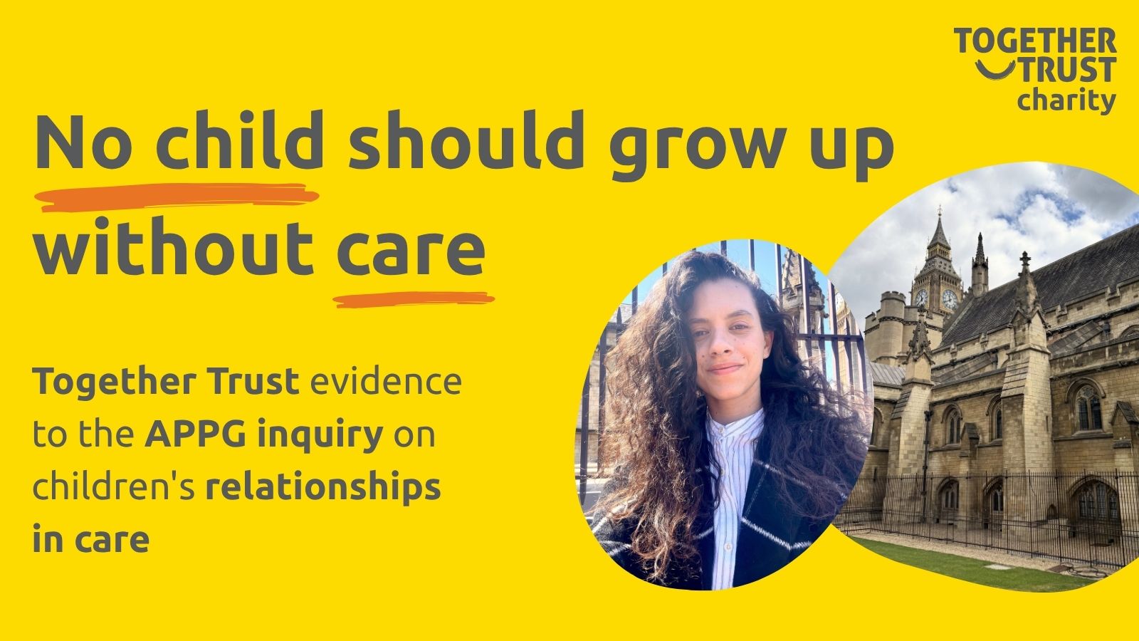 Giving evidence to the APPG inquiry on children’s relationships in care 