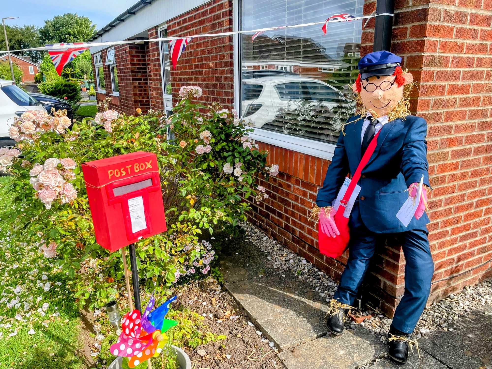 Michael brings Postman Pat to life at Blackrod Scarecrow Festival
