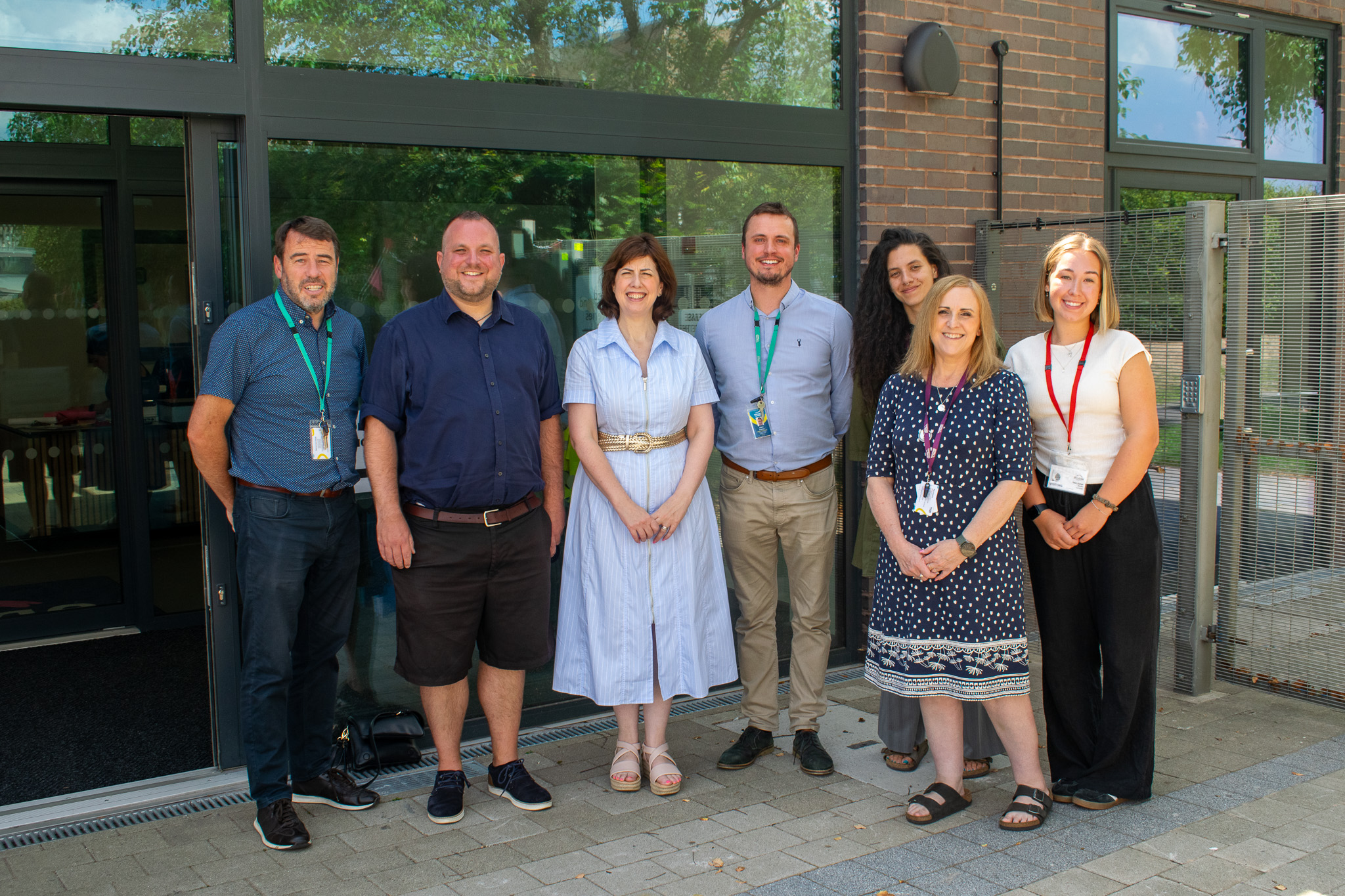 Lucy Powell MP and councillor Thomas Robinson visit Bridge College