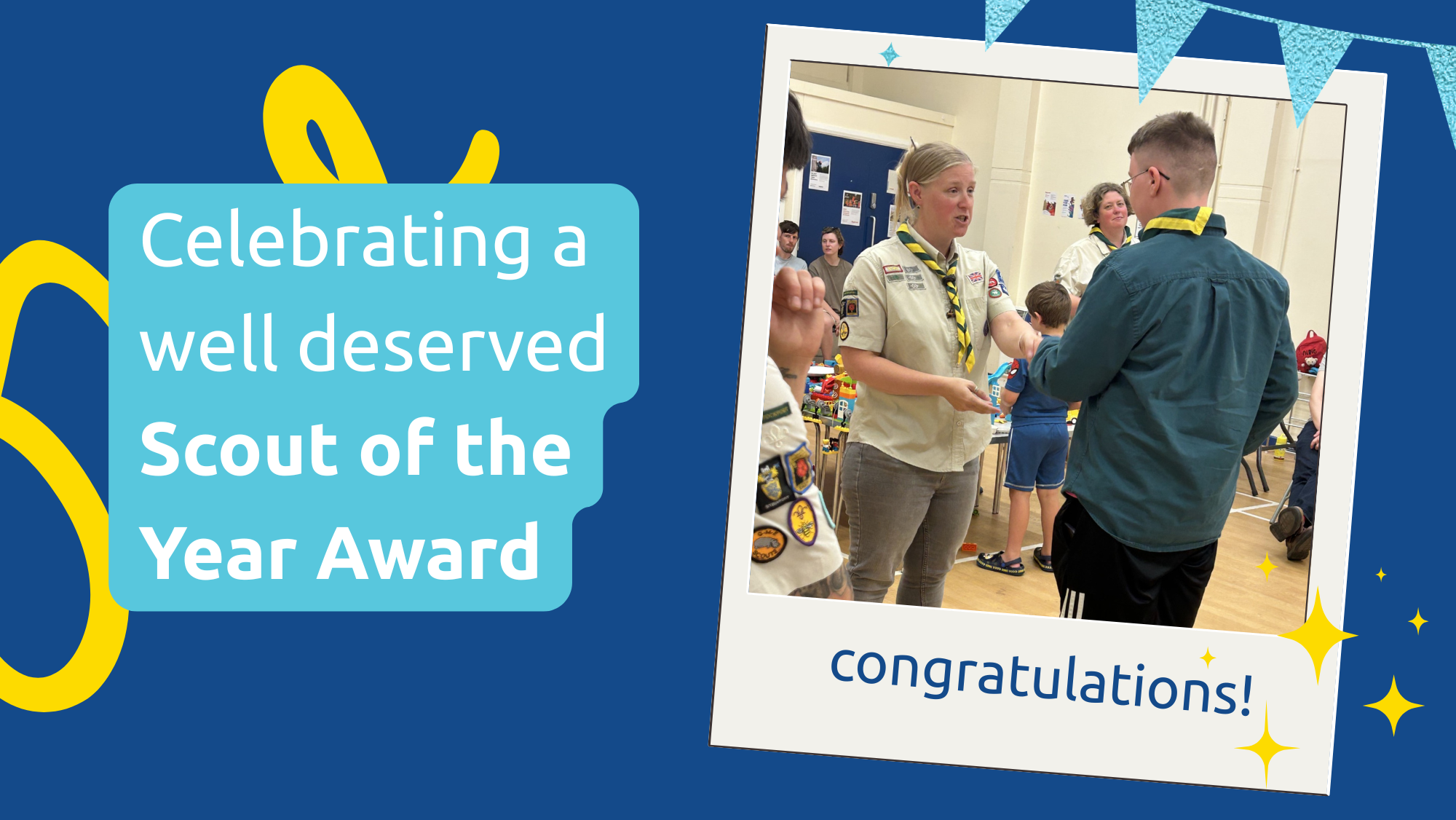 Celebrating a well deserved Scout of the Year Award