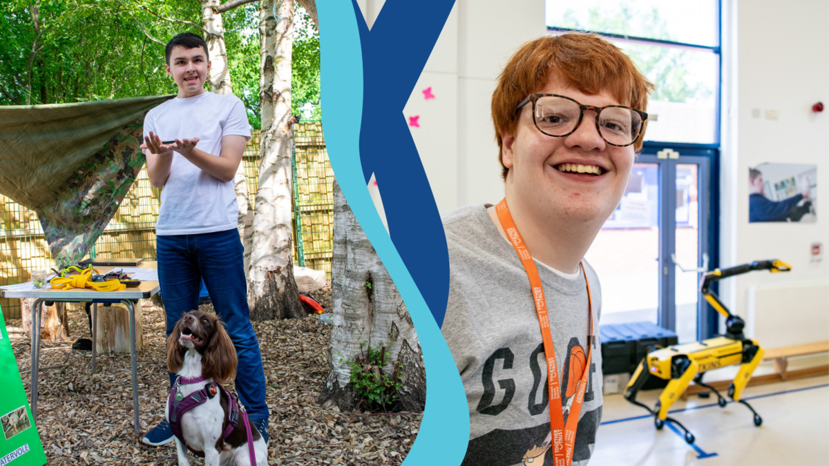 From detection dogs to robot dogs: Inscape House School and Bridge College students take part in STEAM careers day