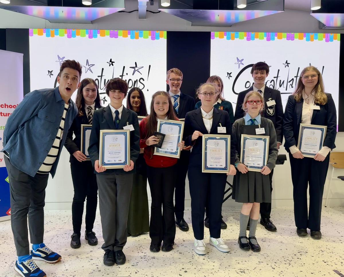 Recognition of Inscape House School’s student distinction at the Pupil Library Assistant of the Year Awards